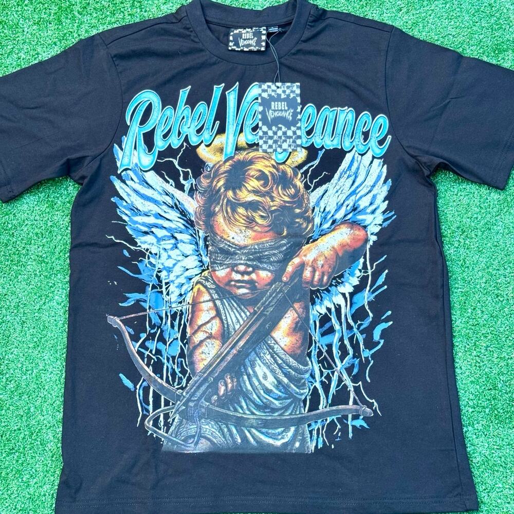 REBEL VENGEANCE T Shirt New With Tag “Angel With Crossbow”